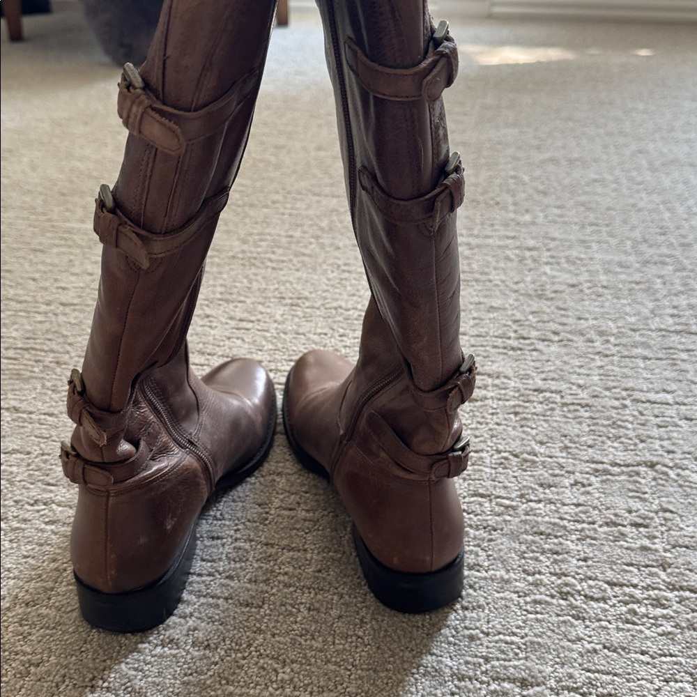 Leather Riding Boots / Size 9M - Picture 3 of 8